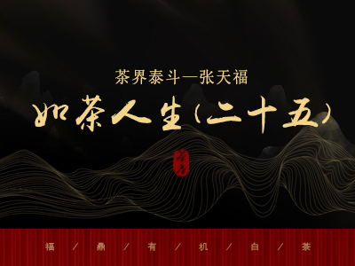 茶界泰斗||张天福如茶人生（二十五）引人注目的茶提案